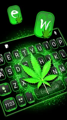 Digital Glow Weed Theme android App screenshot 3