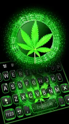 Digital Glow Weed Theme android App screenshot 4